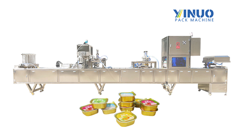 Food Packaging Supplier Best Vacuum Foil Film Tray Sealer For Wet Pet Foods Meat Paste