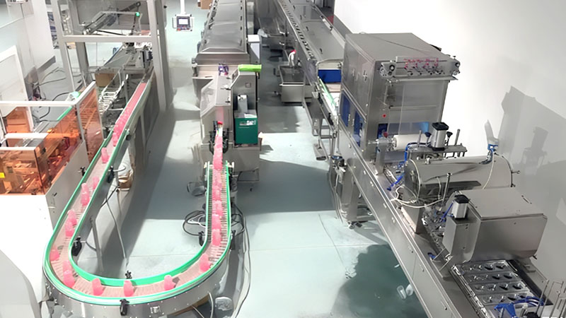 Automatic Bubble Tea Cup Packing Line