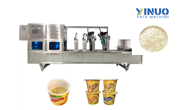 New Model Potato Powder Cup Filling and Sealing Machine
