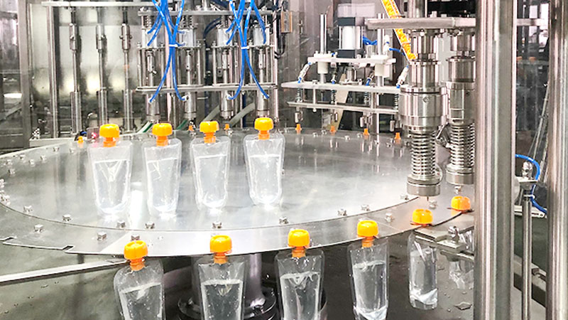 Rotary Pouch Filling and Capping machine