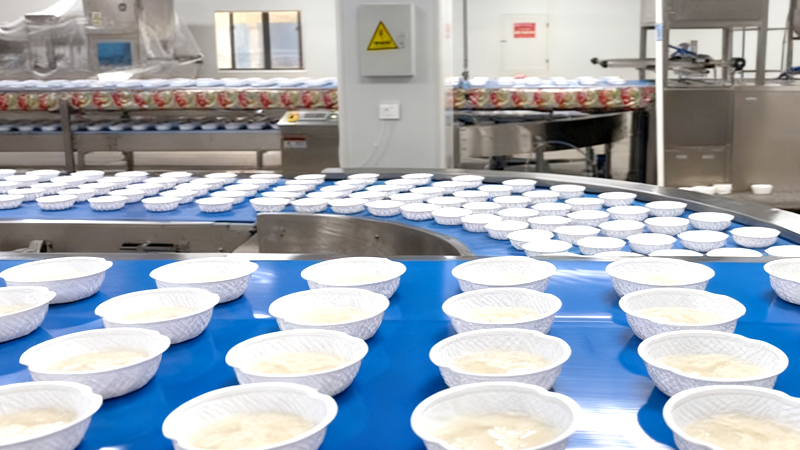 Automatic Instant Rice Bowl Filling Sealing and Packing Line