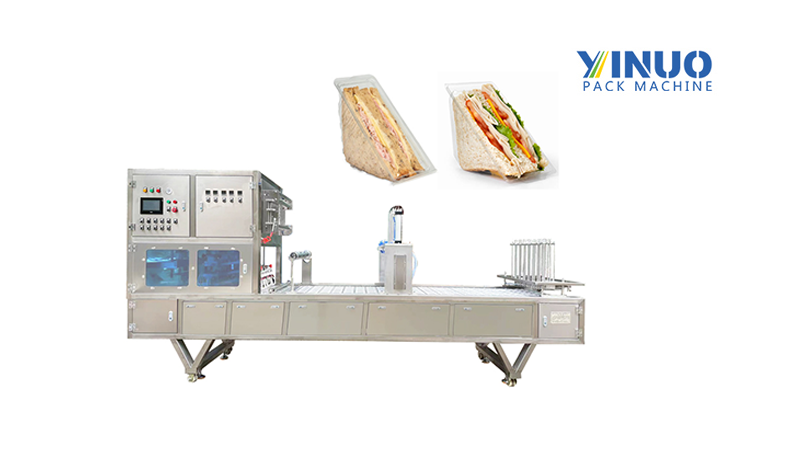 Sandiwich Box Tray Vacuum Sealing Packing Machine 