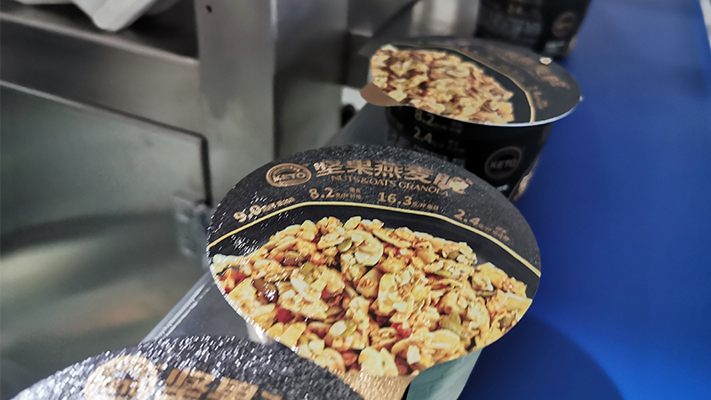 Automatic Cup Filling & Sealing Machine for Cereal & Oat Clusters